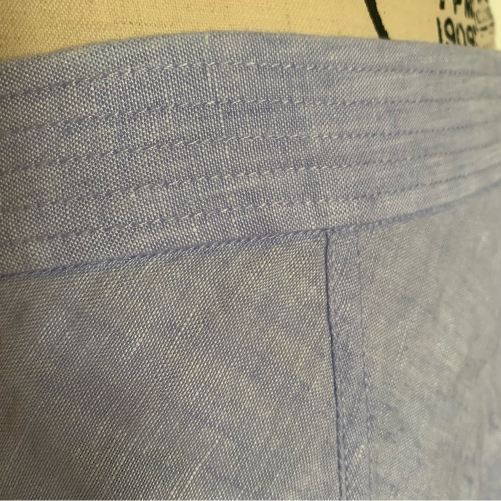 J CREW BAIRD MCNUTT IRISH LINEN SLIP SKIRT SIZE 10 EXCELLENT CONDITION - Picture 4 of 7
